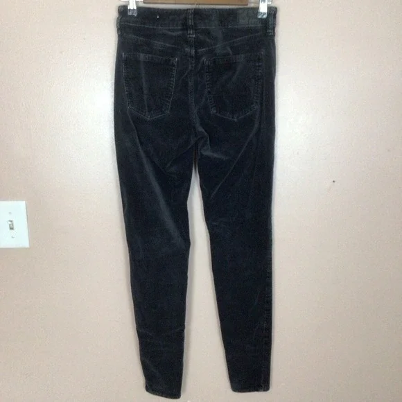 SALE Women's American‎ Eagle Super Stretch Black High Rise Corduroy Jegging - Picture 4 of 11